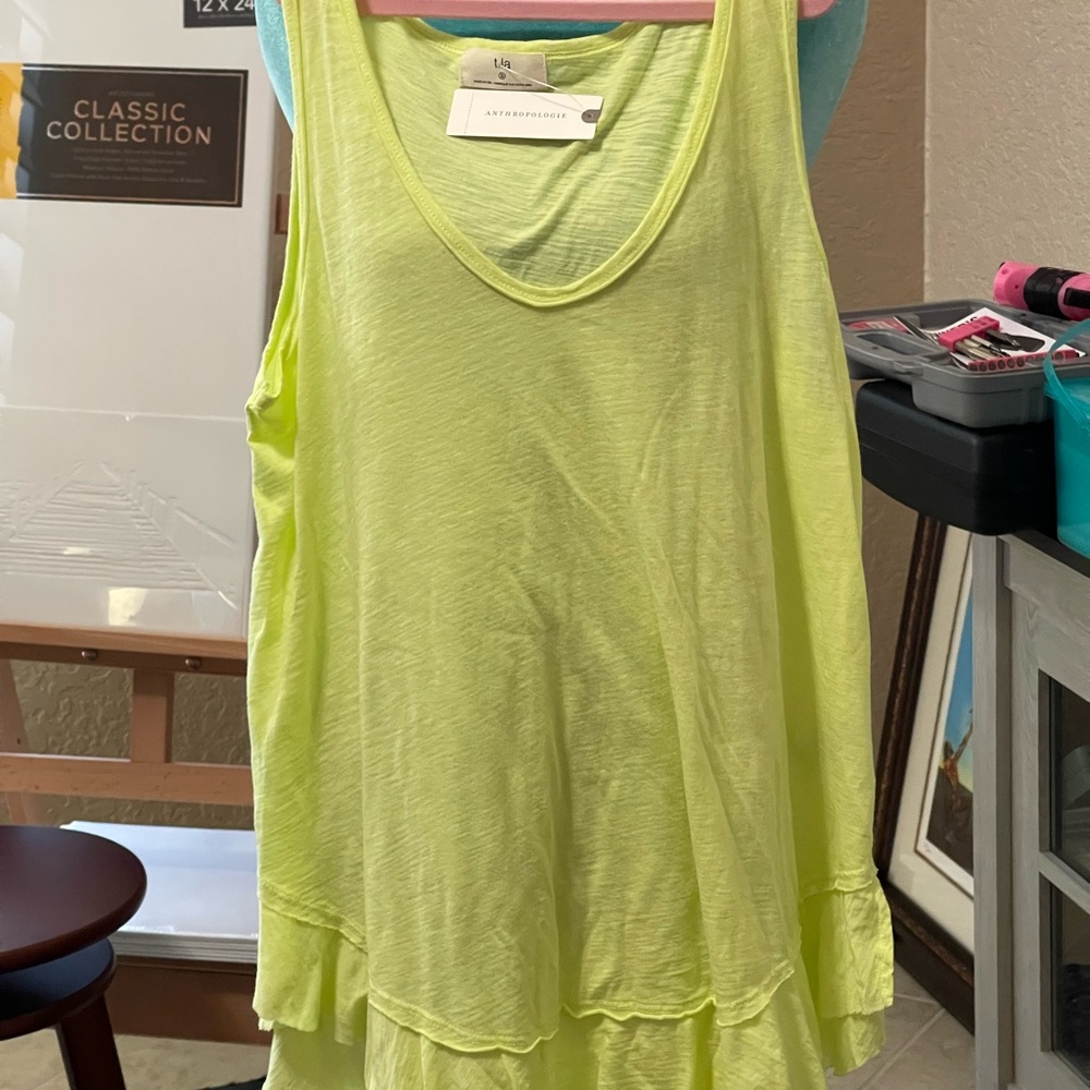 LNA Vibrant yellow/lime Tank Top